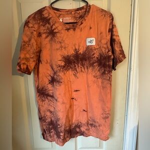 Orange and Brown Tie-Dye T-Shirt